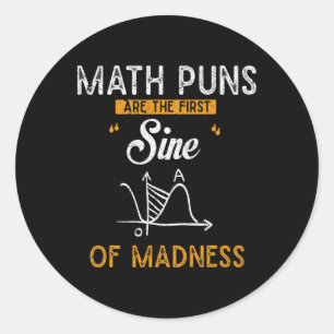 De grappige Wiskunde van de rekenmachine is de eer Ronde Sticker
