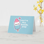 De grappige Woordspeling van Vaderdag Kaart (Gele Bloem)