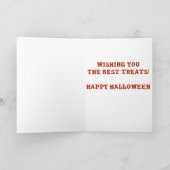 De Grappige Zombie Bobbing van Halloween voor Kaart (Binnen)