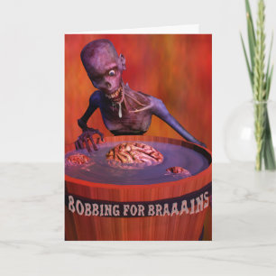 De Grappige Zombie Bobbing van Halloween voor Kaart