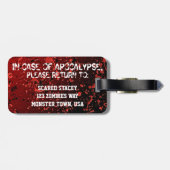 De grappige Zombieën | Apocalyps u stellen Bagagelabel (Achterkant horizontaal)