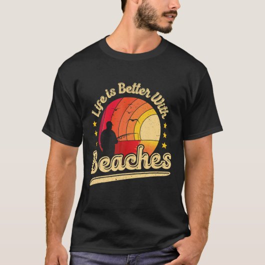 De grappige zomer Vist het overleven beter met B T-shirt (Voorkant)