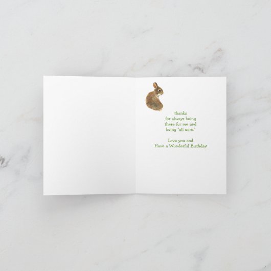 De grappige Zuster van de Verjaardag Al Konijn van Kaart (Binnen)