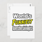 De grappigste anesthesioloog ter wereld briefkaart (Voorkant / Achterkant)