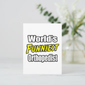 De grappigste orthopedist ter wereld briefkaart (Staand voorkant)