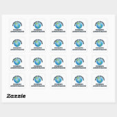 De grappigste pensioenbeheerder ter wereld vierkante sticker (Vel)