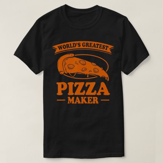 De grappigste Pizza Maker-cadeau voor mannen T-shirt (Design voorkant)
