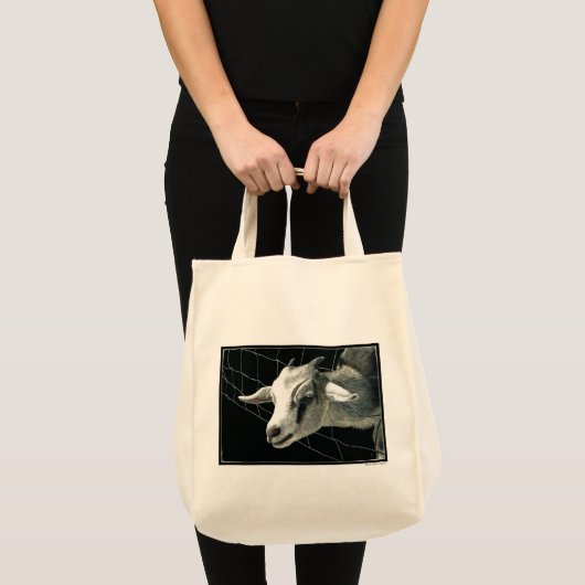 De gras is altijd groener... Geitenvlees Canvas ta Tote Bag (Voorkant (product))
