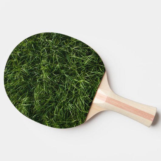 De gras is altijd groener pingpongpeddel tafeltennisbatje (Zijkant)