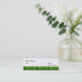 De gras is een groenere minikaart contactkaartje (Staand voorkant)