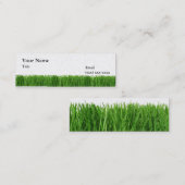 De gras is een groenere minikaart contactkaartje (Voorkant / Achterkant)