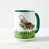 De gras is geen groenere Mok. Mok (Voorkant rechts)