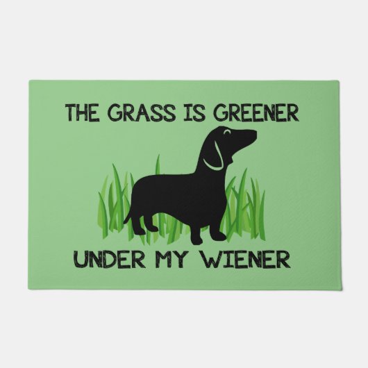 De gras is groener onder mijn Wener Magnet Doorm Deurmat (Voorkant)