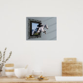 De gras is groener..... poster (Keuken)