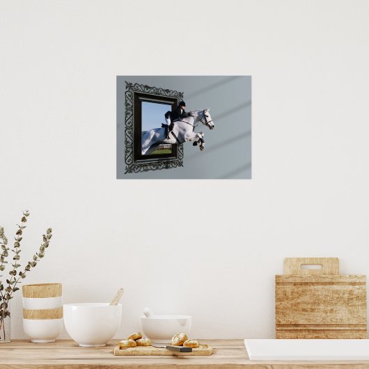 De gras is groener..... poster (Keuken)