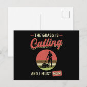 De gras noemt de tuinplant briefkaart (Voorkant / Achterkant)