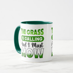 De gras roept en ik moet grappig zijn mok