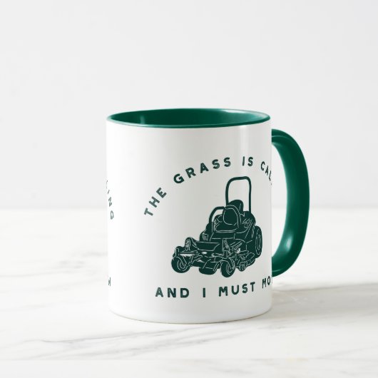 De gras roept en ik moet grappig zijn mok (Voorkant rechts)