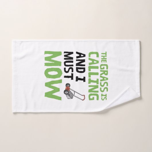 De gras roept en ik moet maaien handdoek (Handdoek)