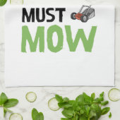 De gras roept en ik moet maaien theedoek (Gevouwen)