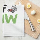 De gras roept en ik moet maaien theedoek (Quarter Fold)