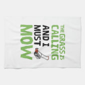 De gras roept en ik moet maaien theedoek (Horizontaal)