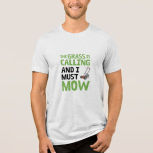 De gras roept en ik moet maaien Tri-Blend shirt