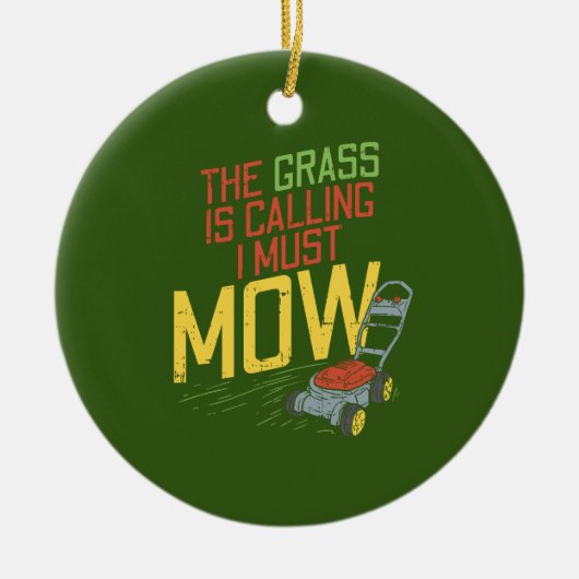 De gras roept keramisch ornament (Voorkant)