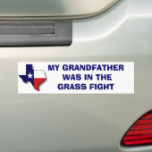 DE GRASBESTURING BUMPERSTICKER (Op auto)
