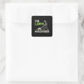De graskeizer vierkante sticker (Tas)