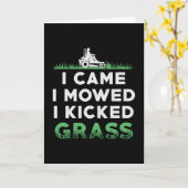 De grasmaaier die ik heb gemaaid, ik heb gras gema kaart (Gele Bloem)