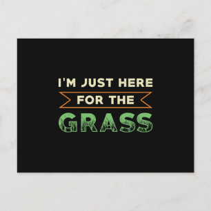 De grasmaaier die ik hier ben voor de grasgrasmoei briefkaart