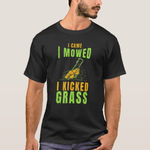 De grasmaaier ik kwam me bewegen de Waaide Tractor T-shirt