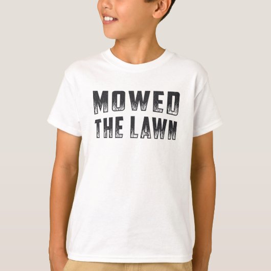 De grasmaaier van de grasmaaier van de grastuinmac t-shirt (Voorkant)