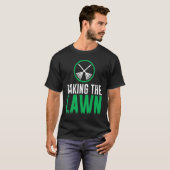 De grasmaaier van de grasmachine halen t-shirt (Voorkant volledig)