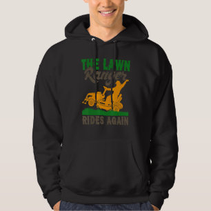 De grasranger rijdt weer maaimachine maaien gazon hoodie