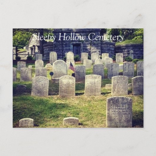 De Grave Site of Washington Irving Briefkaart (Voorkant)