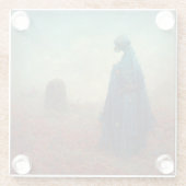 De grave Surreal Sci-Fi Fantasy Alien Glazen Onderzetter (Achterkant)