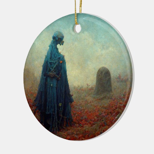 De grave Surreal Sci-Fi Fantasy Alien Keramisch Ornament (Links)