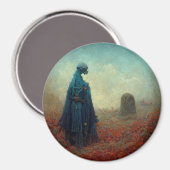 De grave Surreal Sci-Fi Fantasy Alien Magneet (Voorkant / Achterkant)