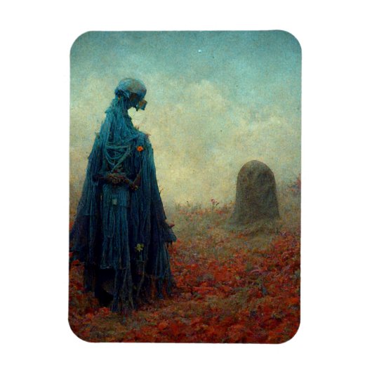 De grave Surreal Sci-Fi Fantasy Alien Magneet (Verticaal)