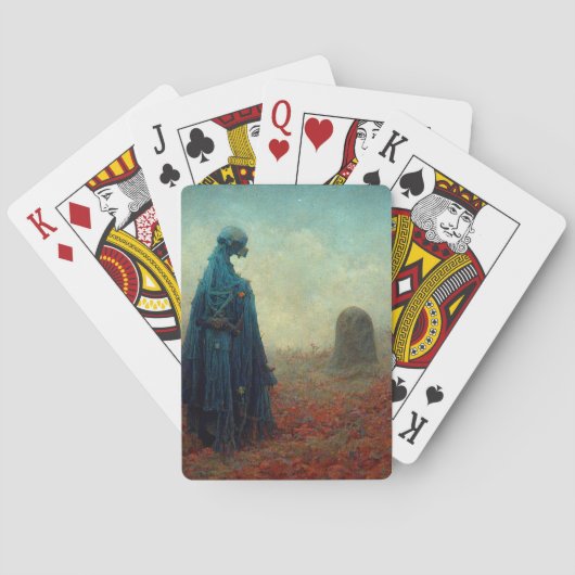 De grave Surreal Sci-Fi Fantasy Alien Pokerkaarten (Achterkant)