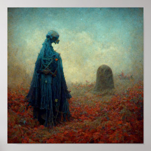 De grave Surreal Sci-Fi Fantasy Alien Poster