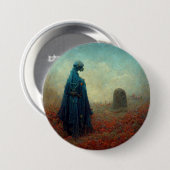 De grave Surreal Sci-Fi Fantasy Alien Ronde Button 7,6 Cm (Voorkant /achterkant)