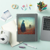 De grave Surreal Sci-Fi Fantasy Alien Sticker (iPad Cover)