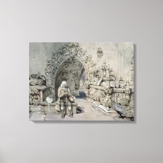 De grave van Little Nell Canvas Afdruk (Voorkant)