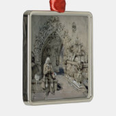 De grave van Little Nell Metalen Ornament (Rechts)