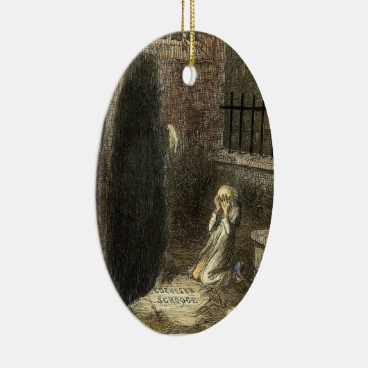 De grave van Scrooge. Keramisch Ornament (Rechts)