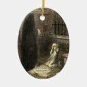 De grave van Scrooge. Keramisch Ornament (Voorkant)