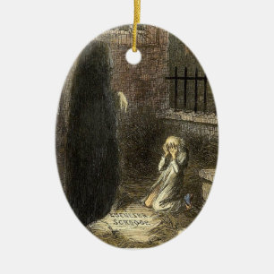 De grave van Scrooge. Keramisch Ornament